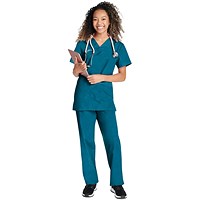 Cherokee Originals Unisex Medical Scrub Set, Caribbean Blue, 4XL