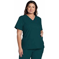 Cherokee Originals Ultra Female V-neck Scrub Top, Caribbean Blue, 2XL