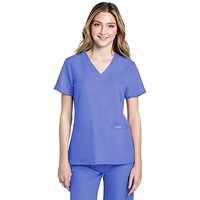 Cherokee Originals Ultra Female V-neck Scrub Top, Ceil Blue, Medium