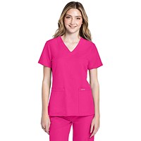 Cherokee Originals Ultra Female V-neck Scrub Top, Electric Pink, 2XS