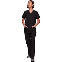 Cherokee Originals Unisex Medical Scrub Set, Black, 4XL