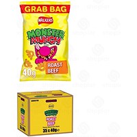 Walkers Monster Munch Roast Beef Crisps 40g Pack of 35