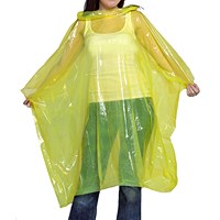 Waterproof Rain Poncho, Assorted Colours, Pack of 250