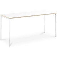 Albion Workstation 1200mm Wide, White Ply Edge Top, White Frame