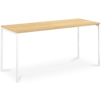 Albion Workstation 1200mm Wide, Maple Top, White Frame