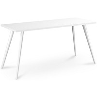 Air Workstation 1400mm Wide, White Top, White Legs