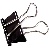 Foldback Clip 25mm Black (100 Pack) 22781