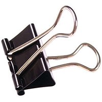 Foldback Clip 50mm Black (10 Pack) 23671
