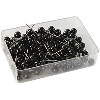 Map Pins Black (100 Pack) 26891