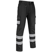Guardian Safety Combat Trousers, Black, 36T