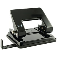 Everyday 2 Hole Punch, Capacity 12 sheets, Black