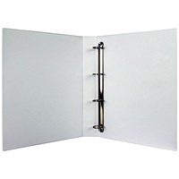 Presentation Ring Binder, A4, 4 D-Ring, 25mm Capacity, White, Pack of 10 Presentation Ring Binder, A4, 4 D-Ring, 25mm Capacity, White, Pack of 10
