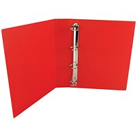 Presentation Ring Binder, A4, 4 D-Ring, 40mm Capacity, Red, Pack of 10