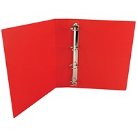 Presentation Binder, A4, 4 D-Ring, 40mm Capacity, Red, Pack of 10