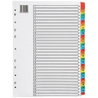 Everyday Multicoloured A4 Index - 1-31 Mylar Tabs