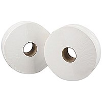 Mini Jumbo White 2-Ply Toilet Roll 150m (Pack of 12) J26150NDS