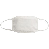 Reusable Cloth Masks 5x7in 4 Layer Cotton White (Pack of 5)