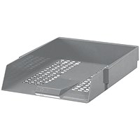 Grey A4 Plastic Letter Tray