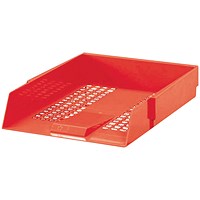 Everyday Plastic Letter Tray, Red