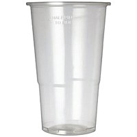 Plastic Half Pint Glass (Pack of 50)