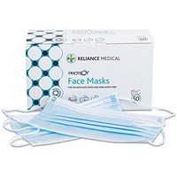Disposable 3-Ply Face Masks Half Face (Pack of 50)