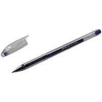 Blue Gel Pens, Transparent Barrel, Medium Tip, Pack of 10 Blue Gel Pens, Transparent Barrel, Medium Tip, Pack of 10