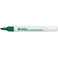 Green Whiteboard Marker, Chisel Tip, Pack of 10