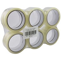 Sticky Tape 24mm x 66m Clear (Pack of 12)