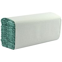 Everyday 1-Ply Green C-Fold Hand Towels, Green, Pack of 2856