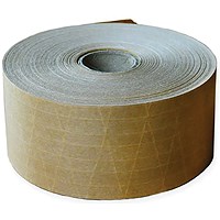 Reinforced Gummed Paper Tape GSI 60mm x 150m Buff 5056301801230