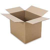 Single Wall Cardboard Carton 457x305x305 Brn Pack of 25 5056301801612