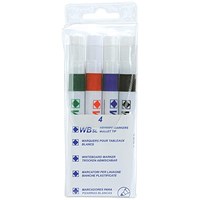 Assorted Whiteboard Markers, Bullet Tip, Pack of 4 Assorted Whiteboard Markers, Bullet Tip, Pack of 4