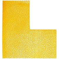 Durable Permanent 'L' Floor Marking Shape, Yellow, Pack of 10