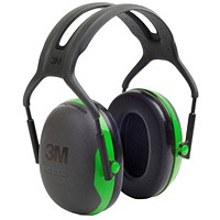3M Peltor X1 Headband Ear Defenders, Black & Green