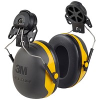 3M Peltor X2P3 Helmet Attachment Ear Defenders, Black & Yellow