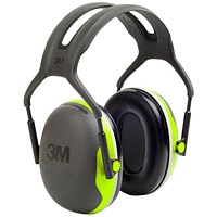 3M Peltor X4 Headband Ear Defenders, Black & Green