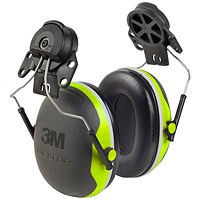 3M Peltor X4 Helmet Attachment Ear Defenders, Black & Green
