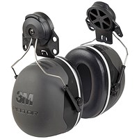 3M Peltor X5P3 Helmet Attachment Ear Defenders, Grey & Black