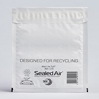 Sealed Air Mail Lite Tuff Bubble Envelopes, Size C/0(150x210mm), White, Pack of 1000