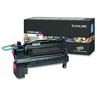 Lexmark C792X1MG Magenta Extra High Yield Laser Toner Cartridge
