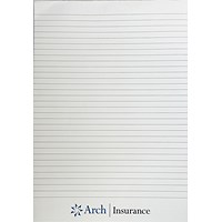 Arch Insurance Printed Notepad, A4, Pack of 50