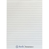 Arch Insurance Printed Notepad, A5, Pack of 100