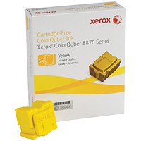 Xerox ColorQube 8870 Yellow Solid Ink Sticks (Pack 6)