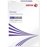 Xerox A3 Premier Copier Paper White, 100gsm, Ream (500 Sheets)