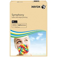 Xerox A4 Symphony Coloured Paper, Salmon, 80gsm, Ream (500 Sheets)