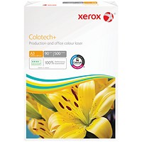 Xerox A3 Colotech+ FSC3 Paper, White, 90gsm, Ream (500 Sheets)