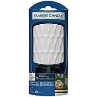 Yankee Candle Plug Organic Pattern Starter Kit, Clean Cotton, Pack of 6