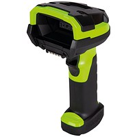 Zebra DS3608-ER 2D ER Handheld Scanner, Multi-Interface, Black/Green