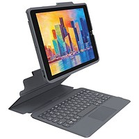 Zagg Pro Keys iPad 10.9 Wireless Keyboard with Trackpad and Detachable Case, Black and Grey