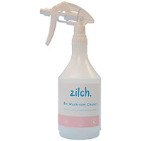 Zilch Bio Washroom Cleaner Trigger Spray Bottle, 750ml